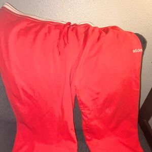 adidas XL 3/4 length with drawstring pants. Watermelon color gently used